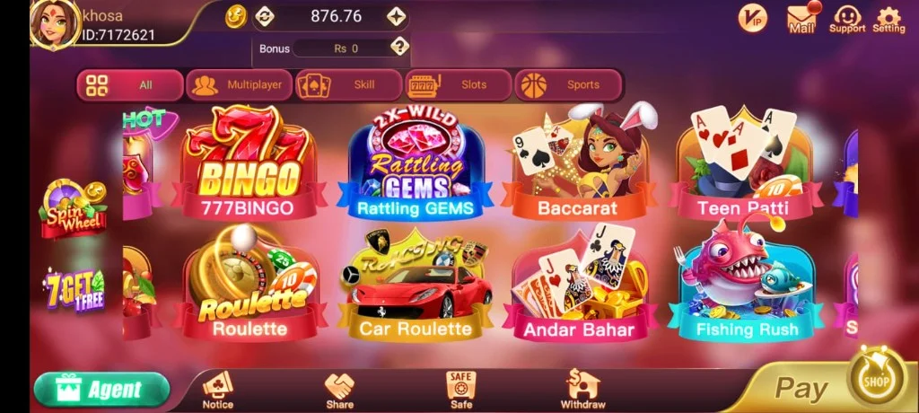 3Patti OK Teen Patti App — Game Lobby Pakistan